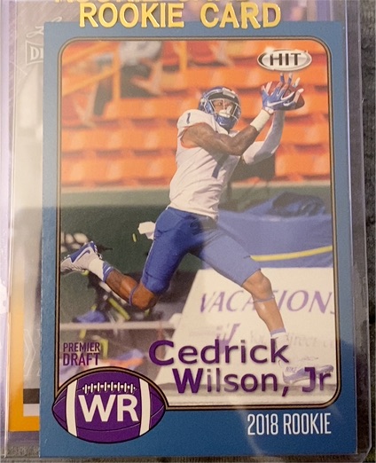 2018 SAGE HIT #8 Cedrick Wilson Jr. — front