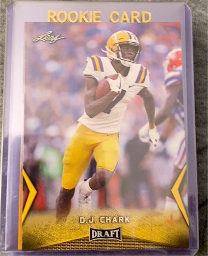 2018 Leaf Draft Gold #13 D.J. Chark — front