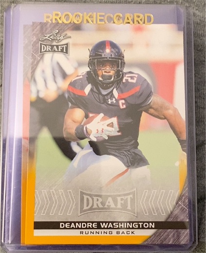 2016 Leaf Draft #24 DeAndre Washington — front