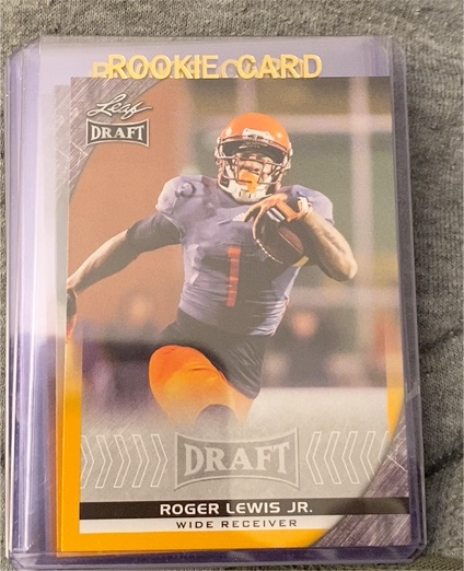 2016 Leaf Draft #77 Roger Lewis Jr. — front