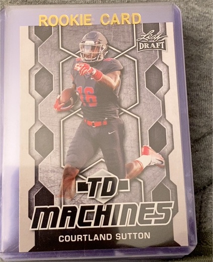 2018 Leaf Draft TD Machines #TD-05 Courtland Sutton — front