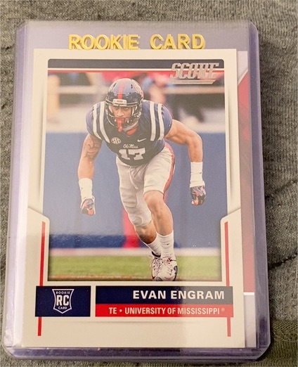 2017 Score #425 Evan Engram Rookie Card — front