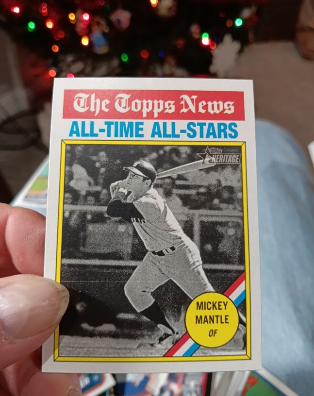 2025 Topps Heritage #349 Mickey Mantle — front