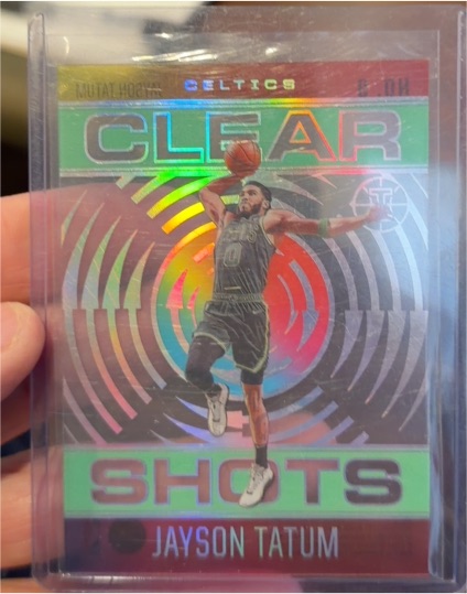 2020-21 Panini Illusions Clear Shots #9 Jayson Tatum — front