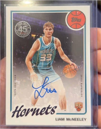 2025 Topps Basketball #80BK-88 Liam McNeeley — front