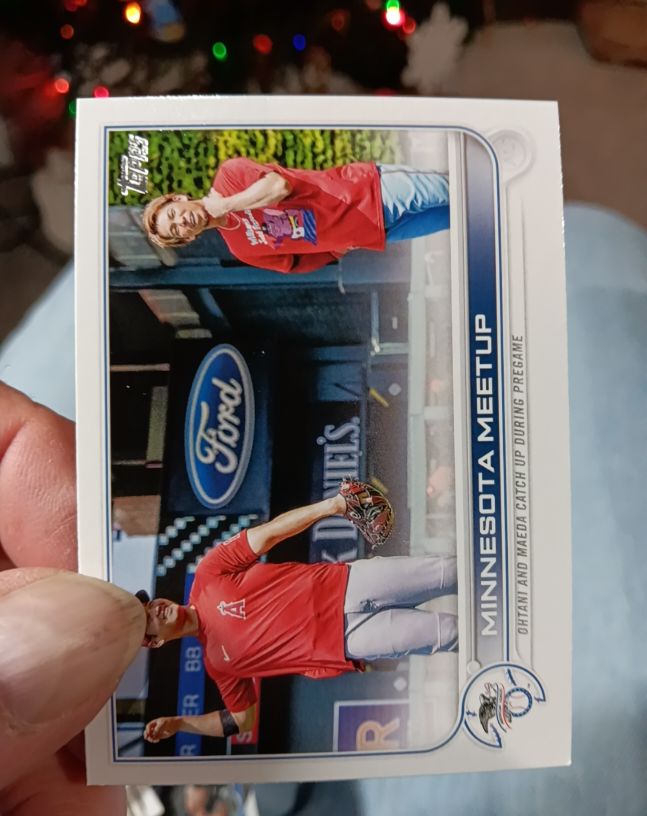 2022 Topps #122 Minnesota Meetup Shohei Ohtani / Kenta Maeda — front