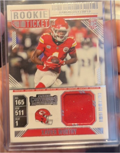 2024 Panini Contenders #RTS-XWY Xavier Worthy Rookie Ticket — front
