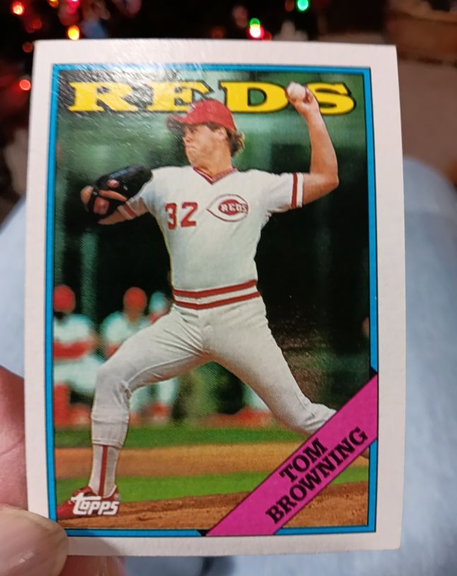 1988 Topps #577 Tom Browning — front