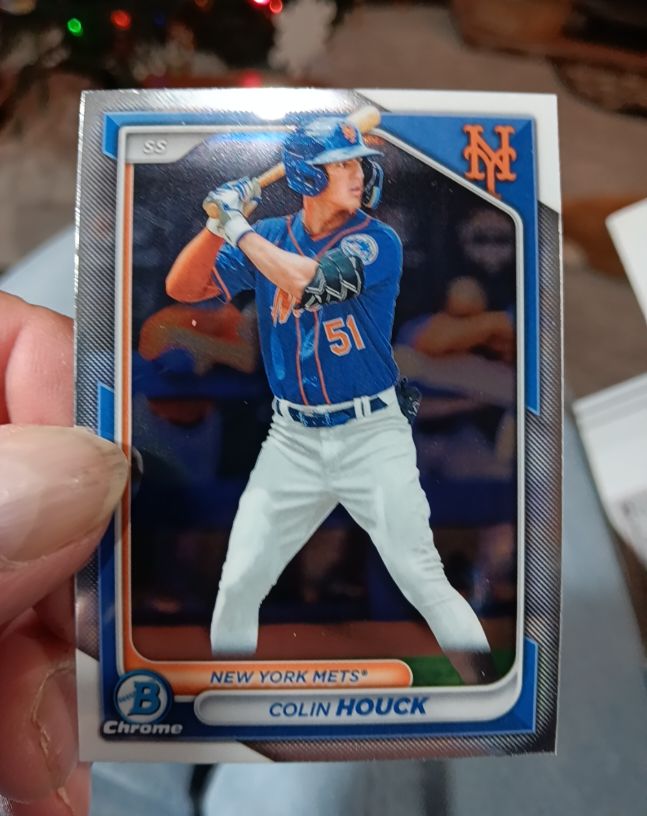 2024 Bowman Chrome #BCP-123 Colin Houck — front