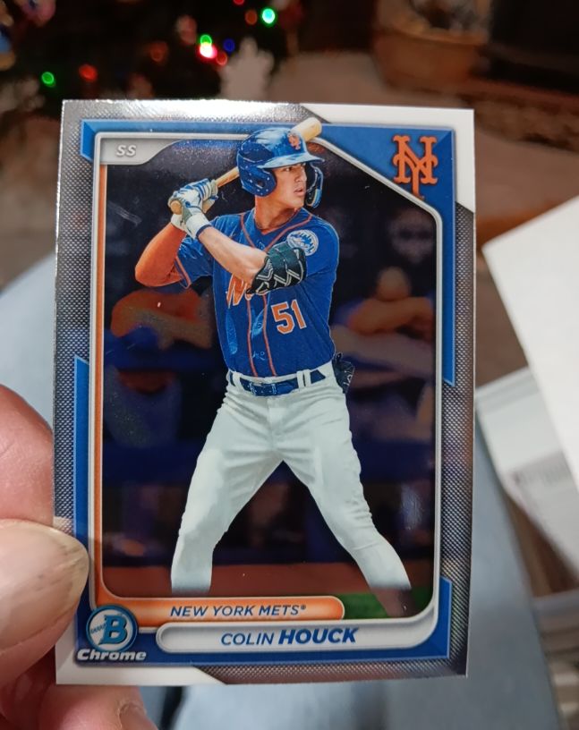 2024 Bowman Chrome #BCP-123 Colin Houck — front