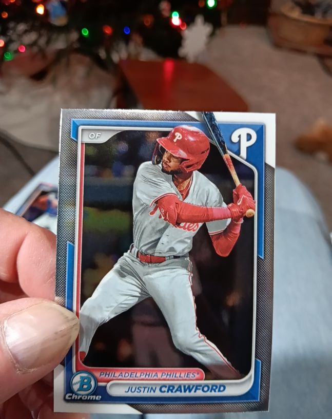 2024 Bowman Chrome #BCP-17 Justin Crawford — front