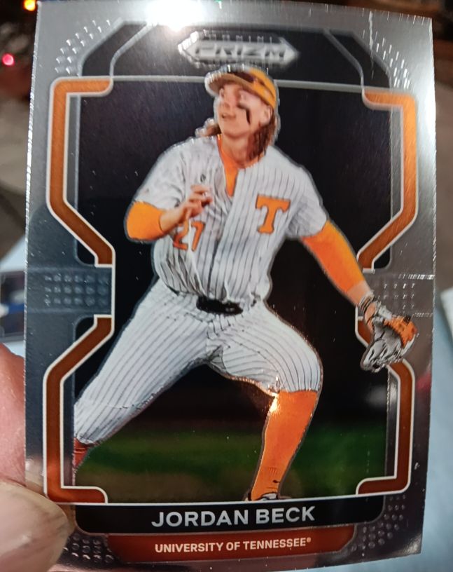 2022 Panini Prizm Draft Picks #PDP38 Jordan Beck — front