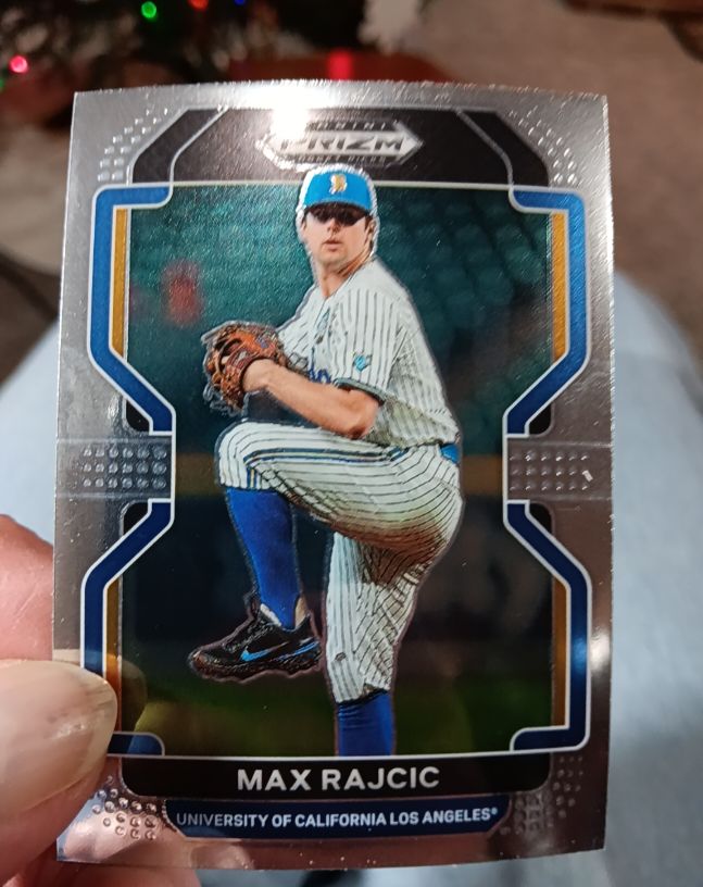 2022 Panini Prizm Draft Picks #PDP187 Max Rajcic — front
