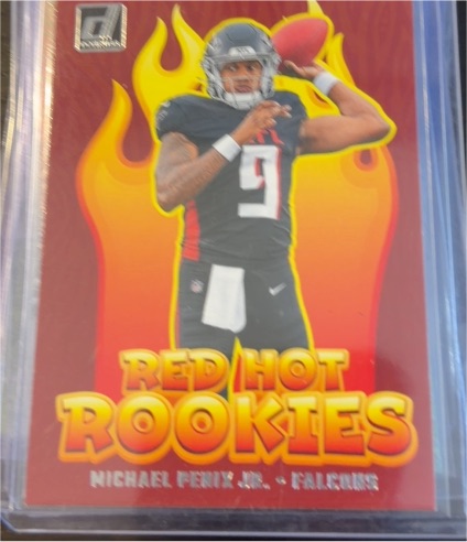 2024 Panini Donruss Red Hot Rookies #RHR-MPJ Michael Penix Jr. — front