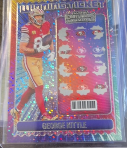 2024 Panini Contenders #19 George Kittle Winning Ticket — front