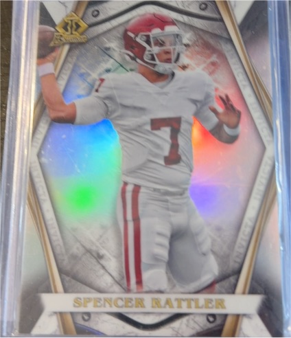2022 Bowman University Chrome Invicta #BI6 Spencer Rattler — front