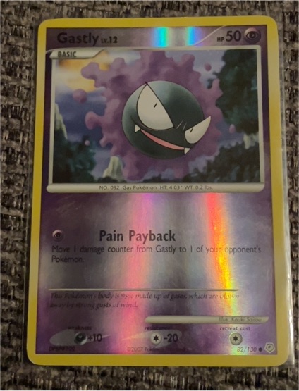 2007 Pokémon Diamond & Pearl #82 Gastly — front