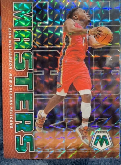 2022-23 Panini Mosaic #18 Zion Williamson Jam Masters — front