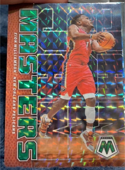2022-23 Panini Mosaic #18 Zion Williamson Jam Masters — front