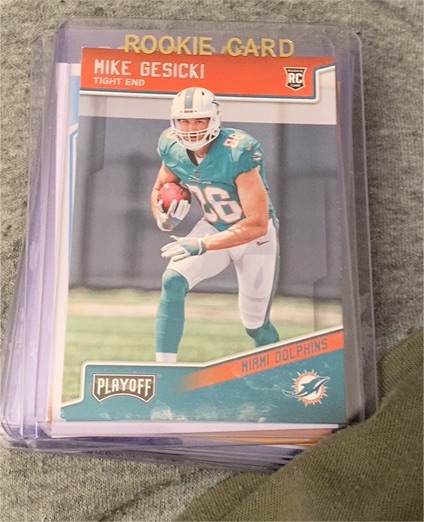2018 Panini Playoff #216 Mike Gesicki — front