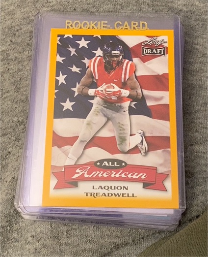 2016 Leaf Draft All American Gold #AA-09 Laquon Treadwell Rookie Card — front