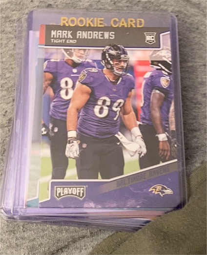 2018 Panini Playoff #262 Mark Andrews Rookie Card — front