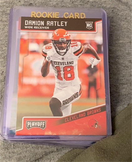2018 Panini Playoff #RC Damion Ratley — front