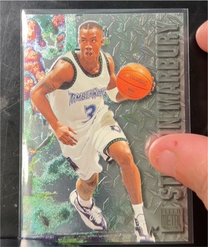 1996-97 Fleer Metal #189 Stephon Marbury — front