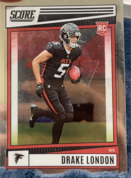2022 Panini Chronicles Score Premium Rookies #SP-379 Drake London — front