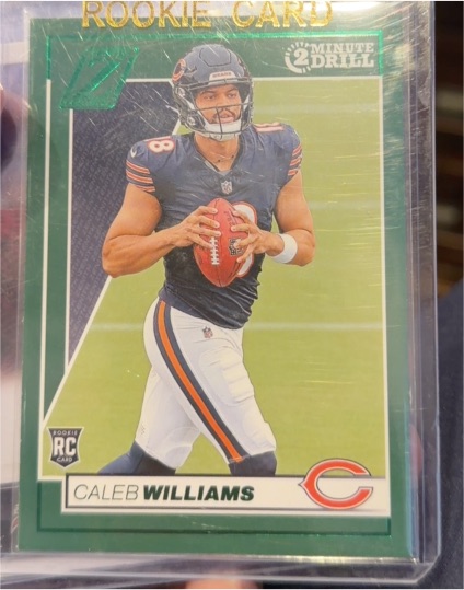 2024 Panini Zenith #101 Caleb Williams 2 Minute Drill Rookie Card — front