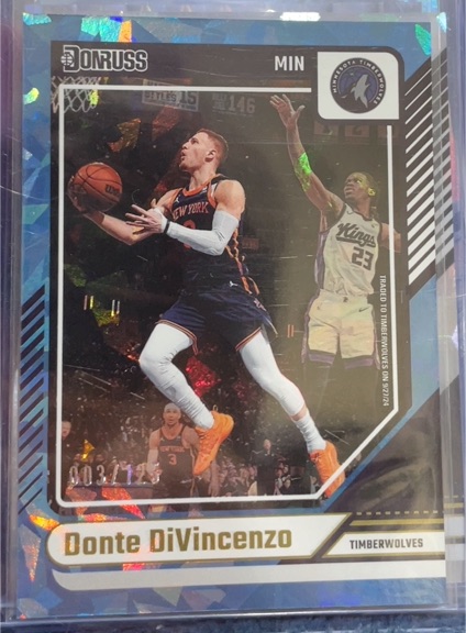2024-25 Donruss #77 Donte DiVincenzo Minnesota Timberwolves — front