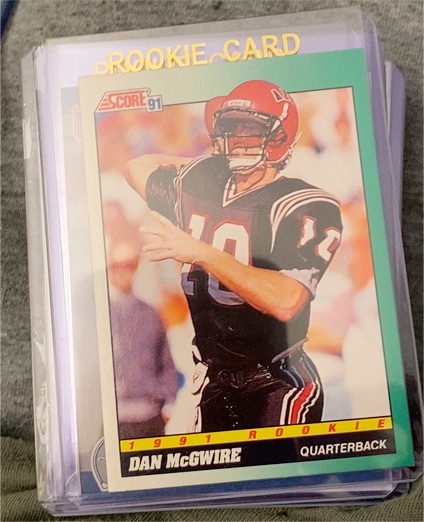 1991 Score #313 Dan McGwire — front