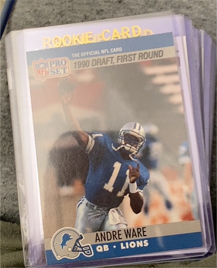 1990 Pro Set #675 Andre Ware — front