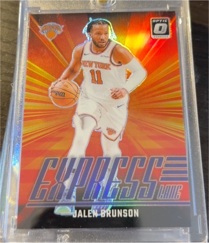 2024-25 Donruss Optic #21 Jalen Brunson Express Lane Purple — front