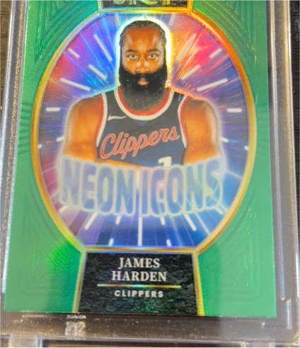 2024-25 Panini Select #1 James Harden Neon Icons — front