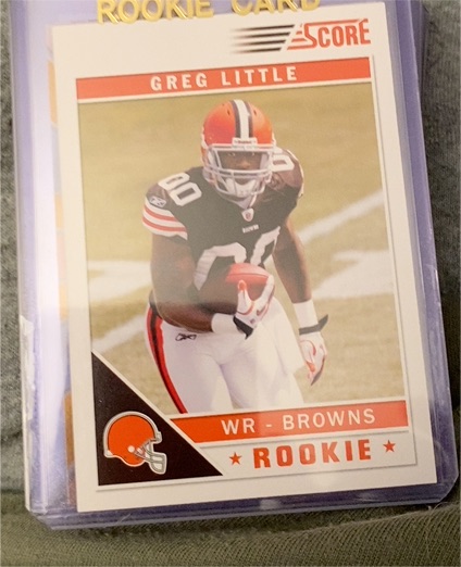 2011 Score #337 Greg Little Rookie — front