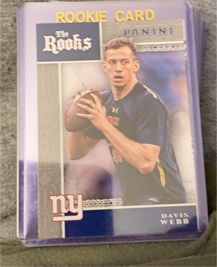 2017 Panini The Rooks #RO-DW Davis Webb — front