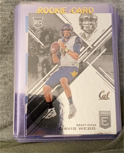 2017 Panini Elite Draft Picks #122 Davis Webb — front