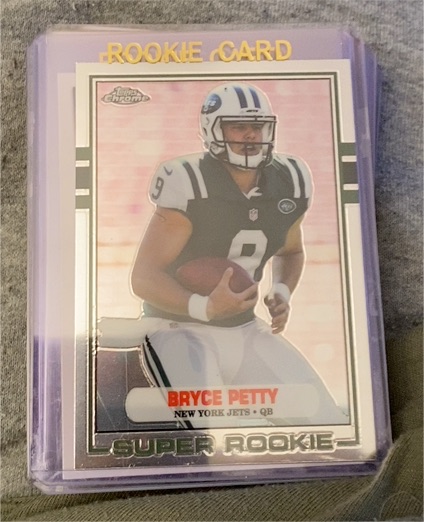 2015 Topps Chrome Mini 1989 Football Bryce Petty #89-BPE Rookie RC — front
