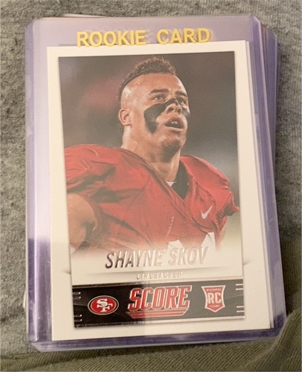 2014 Score #Shayne Skov Rookie Card — front