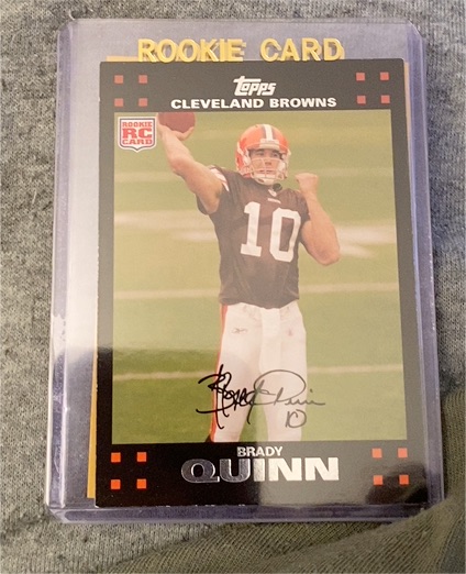 2007 Topps #287 Brady Quinn Rookie Card — front