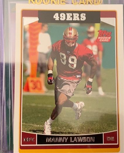2006 Topps #314 Manny Lawson Rookie Card — front