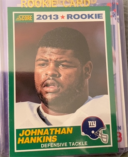 2013 Score #376 Johnathan Hankins — front