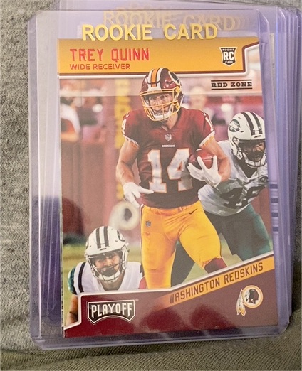 2018 Panini Playoff Red Zone Trey Quinn — front