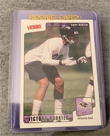 2001 Upper Deck Victory Gary Baxter Rookie Card — front