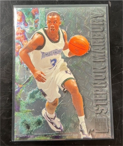 1996-97 Fleer Metal #189 Stephon Marbury — front