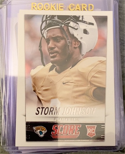 2014 Panini Score #423 Storm Johnson — front