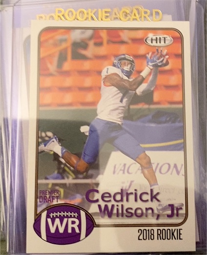 2018 Sage Hit #8 Cedrick Wilson Jr — front