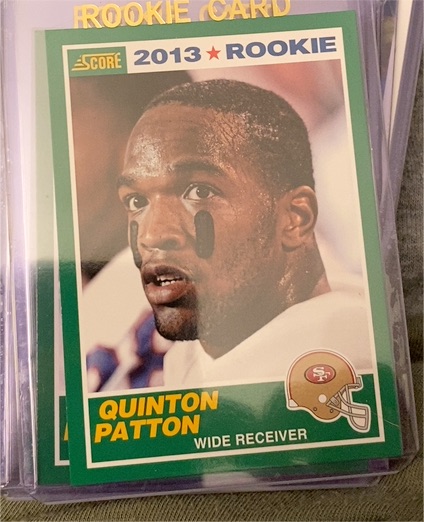 2013 Score #413 Quinton Patton Rookie RC San Francisco 49ers — front