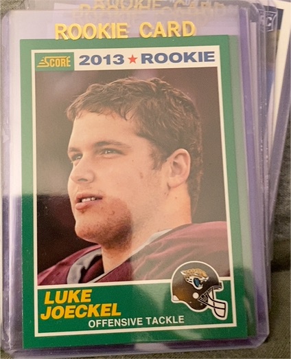 2013 Score #394 Luke Joeckel — front